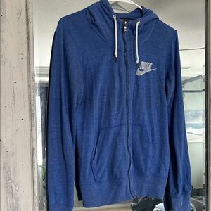 Nike Royal Blue Hoodie with Logo